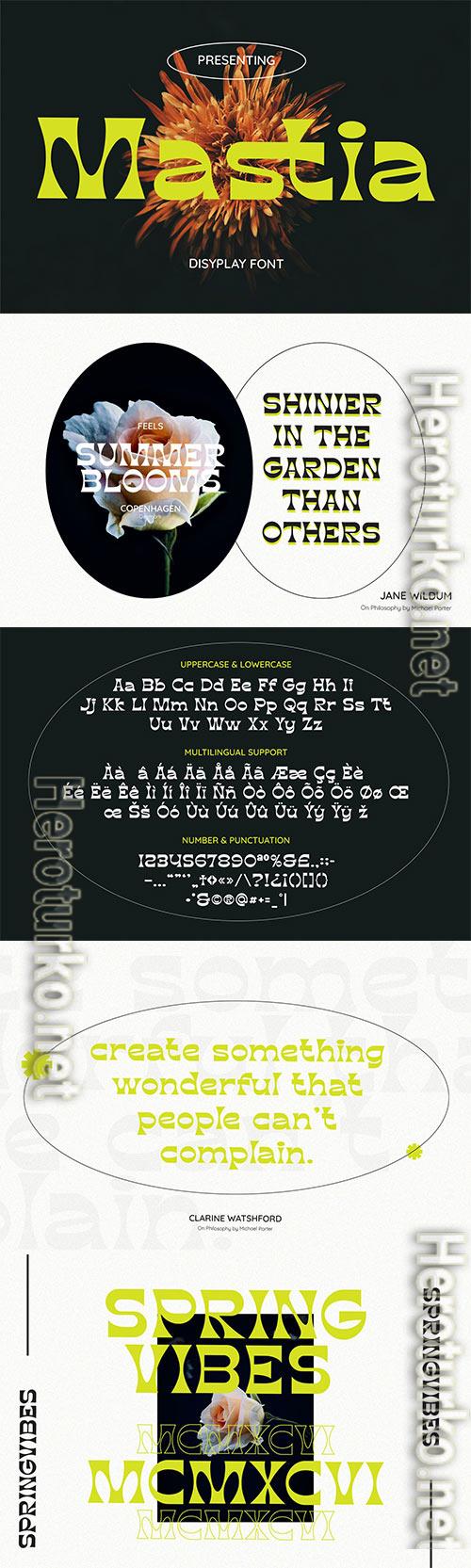 Mastia Font
