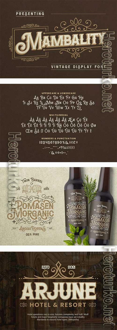 Mambality Font
