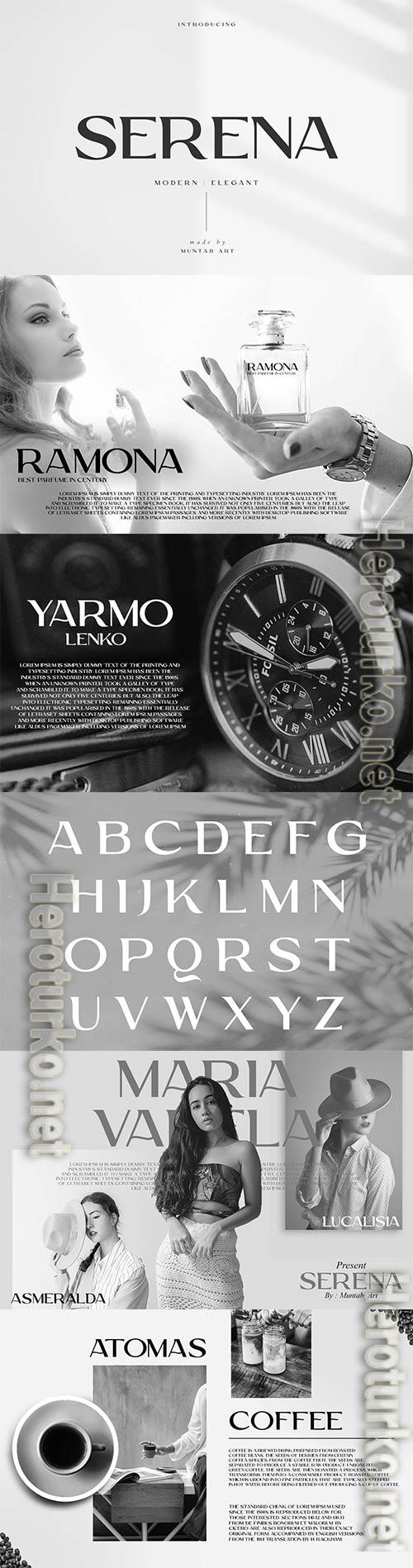 Serena Modern Sans Serif