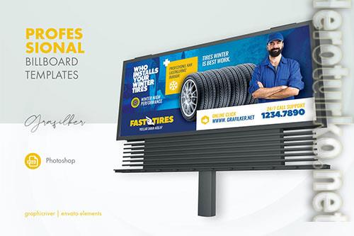 Auto Tires Billboard Templates