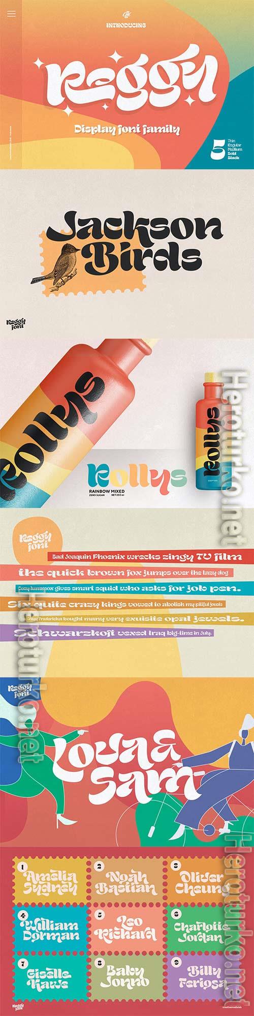 Reggy - Fun Retro display font
