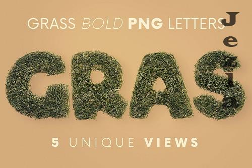 Grass Bold - 3D Lettering - 6726207