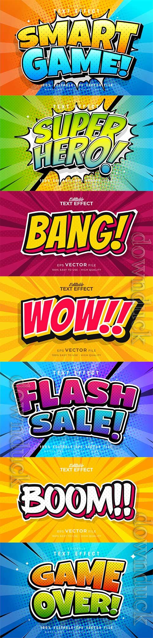 Set 3d editable text style effect vector vol 241 Set 3d editable text style effect vector vol 241
