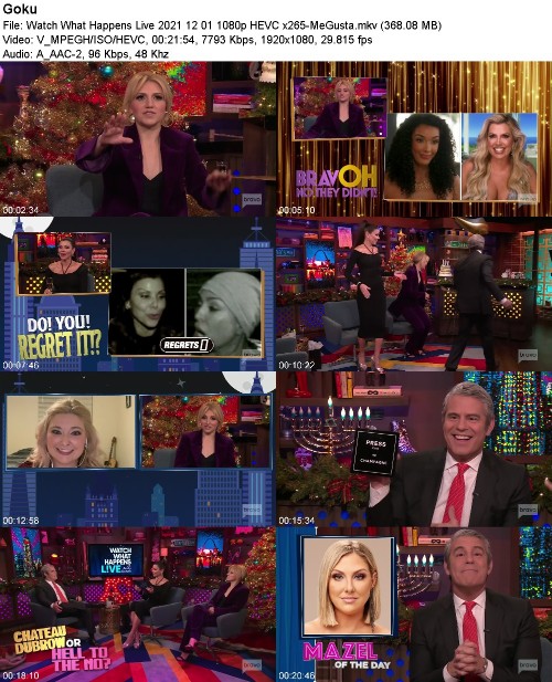 Watch What Happens Live 2021 12 01 1080p HEVC x265-MeGusta
