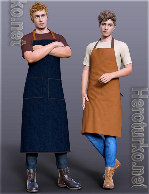 dForce H&C Apron and Casual Outfit for Genesis 8 Male(s) dForce H&C Apron and Casual Outfit for Genesis 8 Male(s)