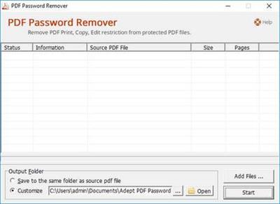 Adept PDF Password Remover 3.70 Portable