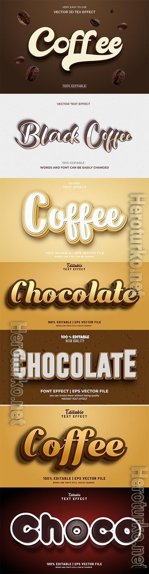 Set 3d editable text style effect vector vol 281 Set 3d editable text style effect vector vol 281