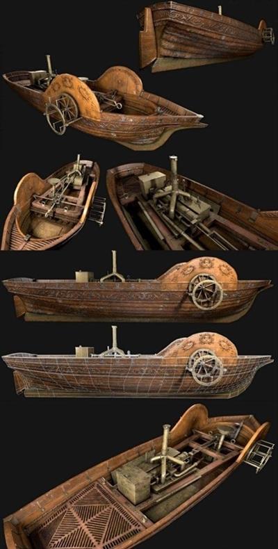 Pyroscaphe - 1783 Original Steamboat