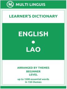Start reading Save for later Create a list Download to app Share English-Lao Learner's Dictionary