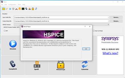 Synopsys HSPICE vQ-2020.03-SP1