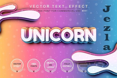 Unicorn - Editable Text Effect - 6745014