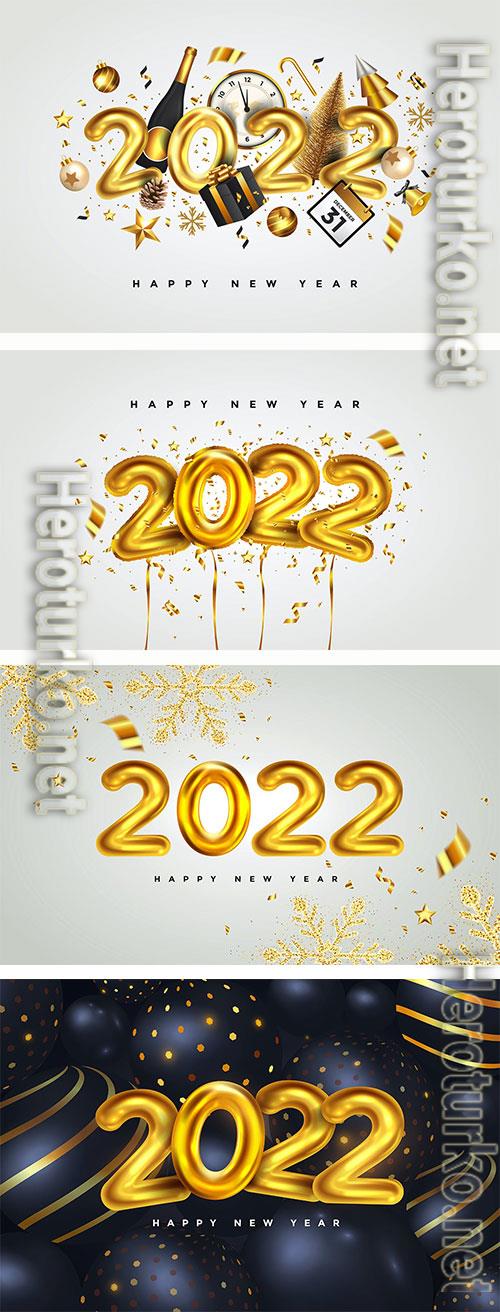 Happy New Year 2022 background