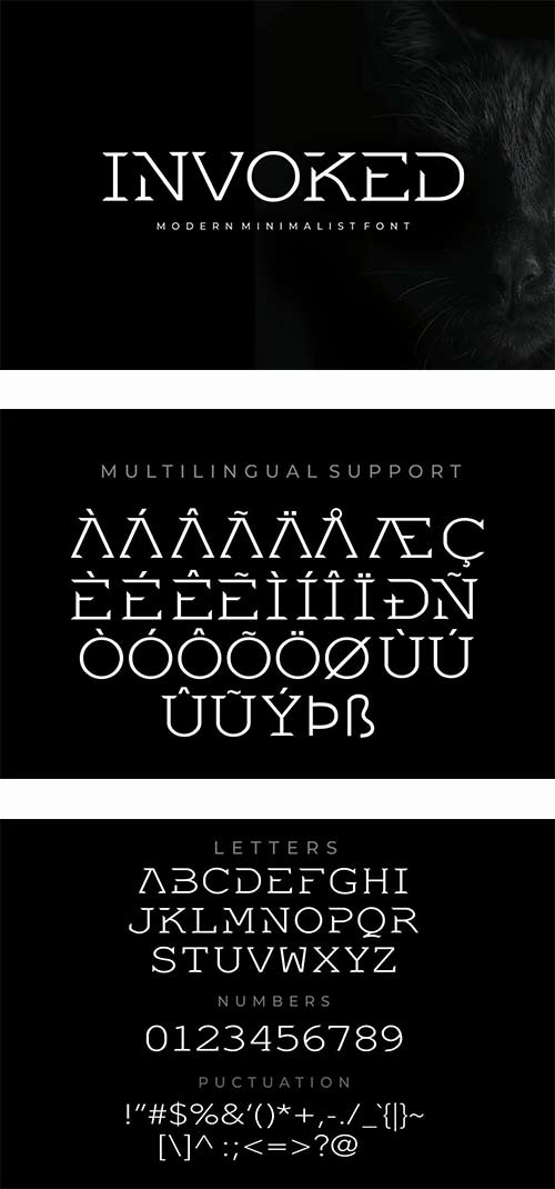 Invoked - Modern Minimalist Font