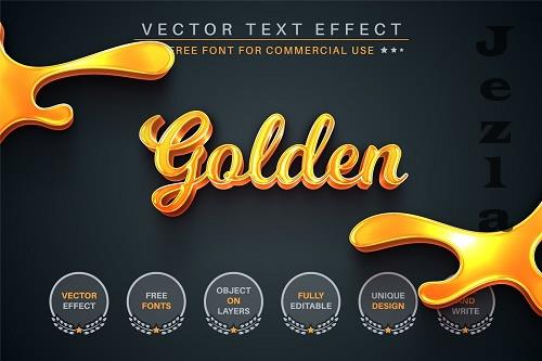 Golden Honey - Editable Text Effect - 6743451