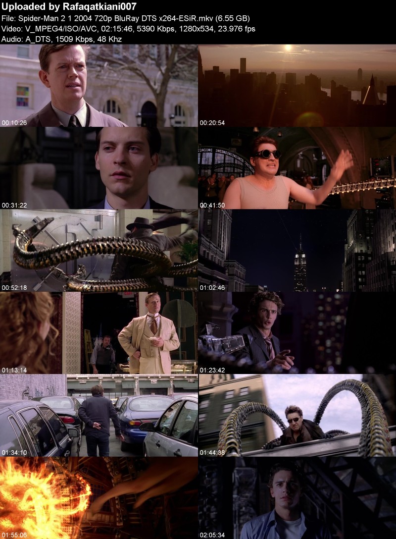 Spider-Man 2 1 2004 720p BluRay DTS x264-ESiR Spider-Man 2 1 2004 720p BluRay DTS x264-ESiR