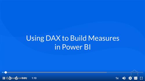 Hallam Webber - Using DAX to Build Measures in Power BI