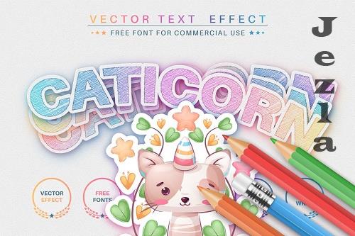 Caticorn Color Editable Text Effect - 6740755 Caticorn Color Editable Text Effect - 6740755
