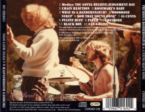 Frumious Bandersnatch - A Young Man's Song (1967-69) [1996] Lossless