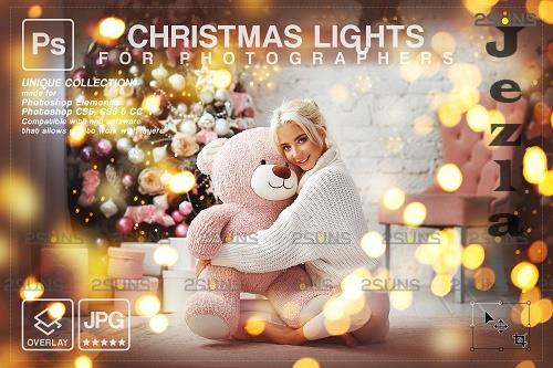 Christmas lights photoshop overlay, Sparkler overlay bokeh V6 - 1732549