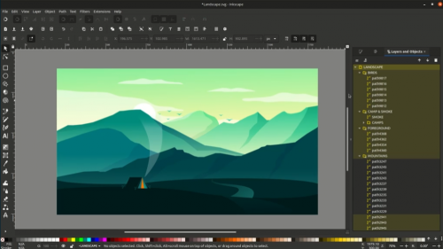 Joseph I-DRAWING LANDSCAPE - Create amazing artwork in Inkscape