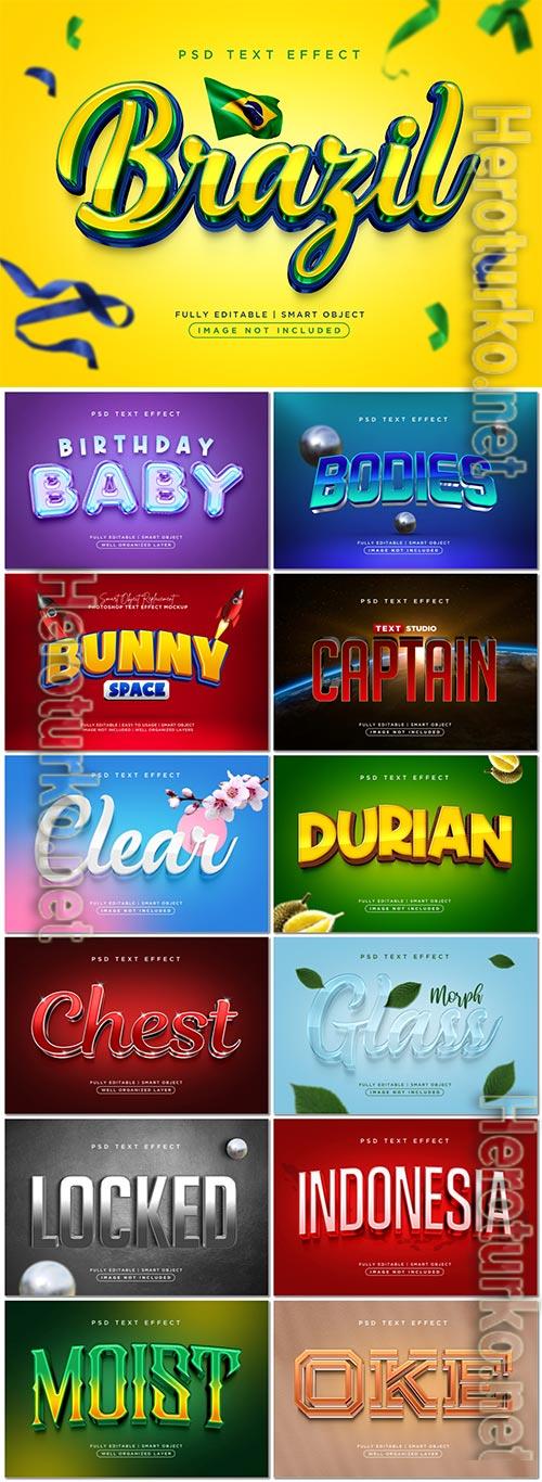 Psd text effect set vol 3
