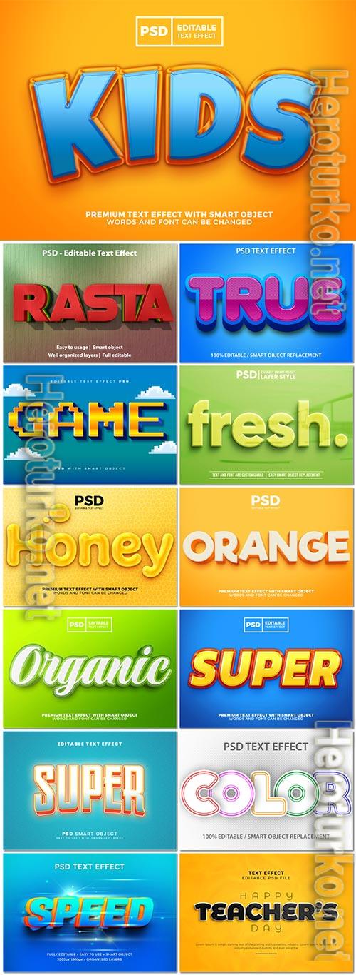 Psd text effect set vol 4