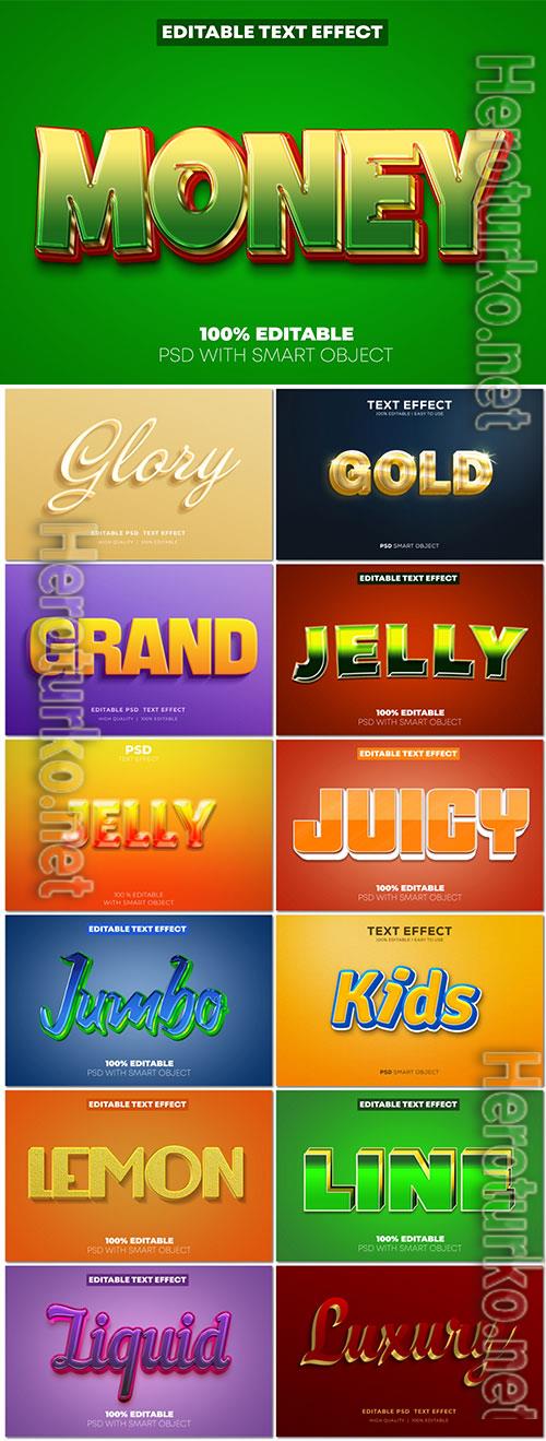 Psd text effect set vol 9