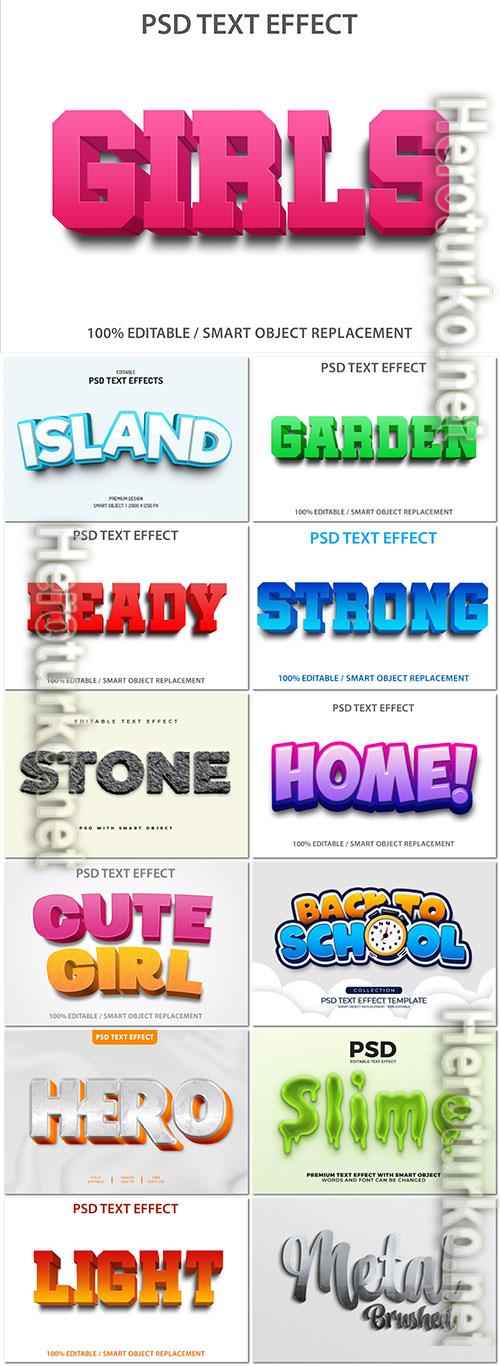 Psd text effect set vol 5