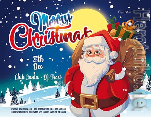 Christmas Party Premium PSD Flyer Template