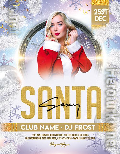 Sexy Santa Premium PSD Flyer Template Sexy Santa Premium PSD Flyer Template