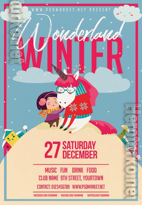 Winter wonderland show psd
