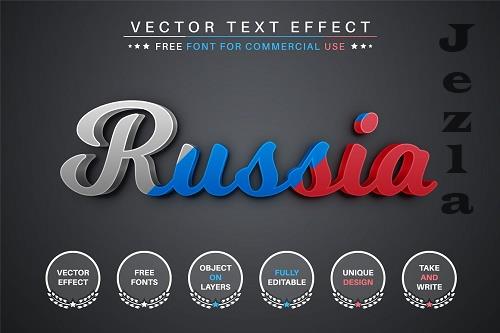 Russian Tricolor - Editable Text - 6780725