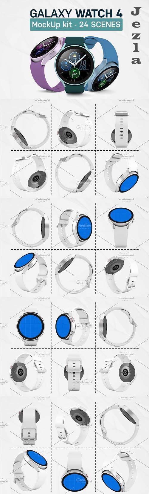 Galaxy Watch 4 Kit Mockup - 6738247