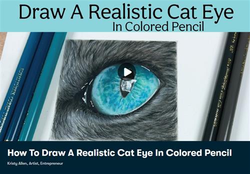 Skillshare - How To Draw A Realistic Cat Eye In Colored Pencil