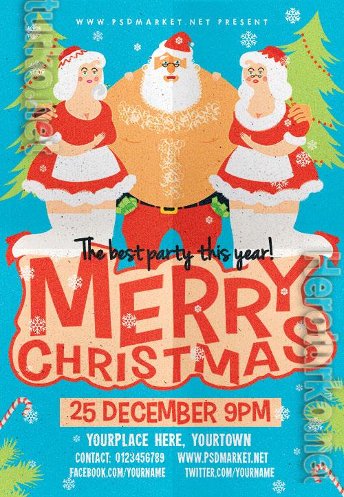 Merry christmas party night