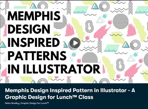 Memphis Design Inspired Pattern in Illustrator - A Graphic Design for Lunch™ Class