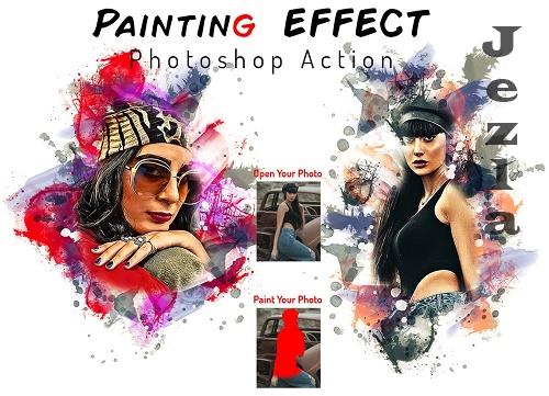 CreativeMarket - Painting Effect Photoshop Action - 6778360