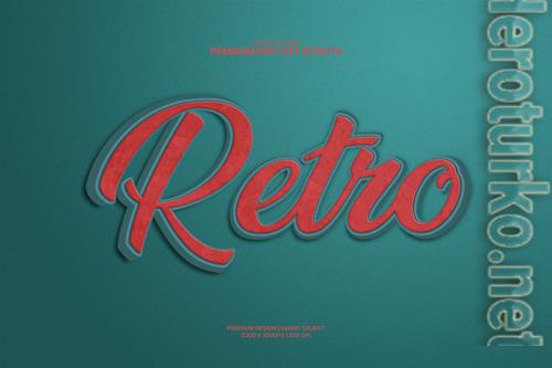 Retro 3d editable premium psd text effect Retro 3d editable premium psd text effect