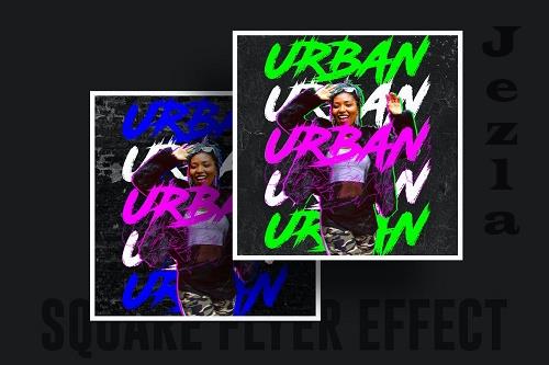 Cyber Night Club & Text photo effect for Flyer