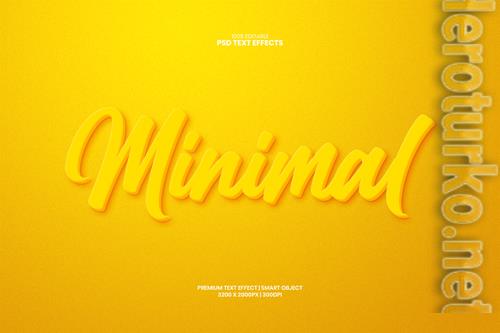 Minimal amp clean 3d editable premium psd text effect Minimal amp clean 3d editable premium psd text effect