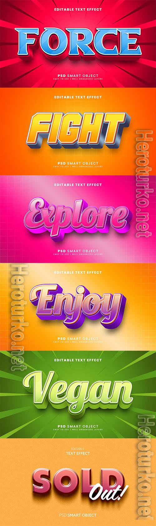 Psd text effect set vol 17