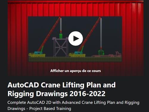Udemy – AutoCAD Crane Lifting Plan and Rigging Drawings 2016-2022
