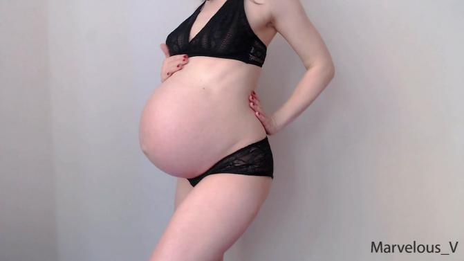[PornHub.com] - Marvelous V - Hot Pregnant Mommy Dancing Strip Tease (PornHub.com) [2020 г., pregnant, solo, 1080p, WEB-DL]