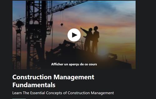 Udemy – Construction Management Fundamentals