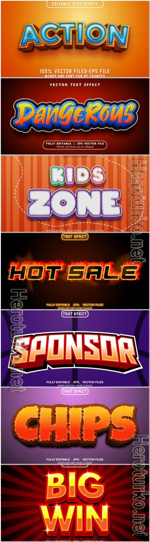 Set 3d editable text style effect vector vol 361 Set 3d editable text style effect vector vol 361