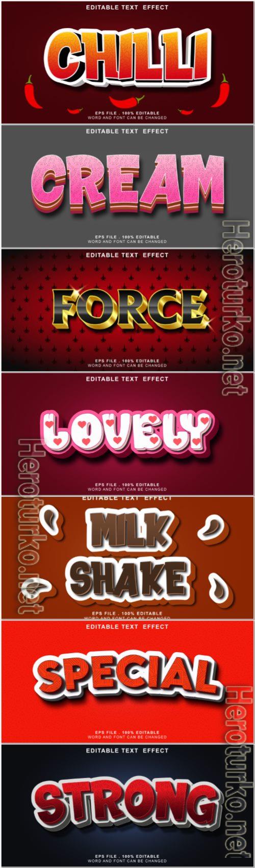3d editable text style effect vector vol 876 3d editable text style effect vector vol 876