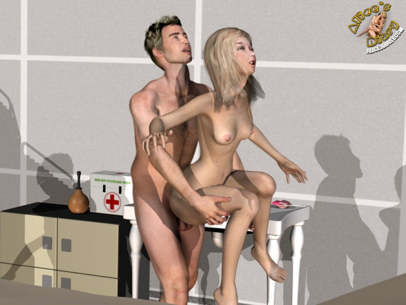 Alice's Diary - 32 Anal craziness in the hospital 3D Porn Comic