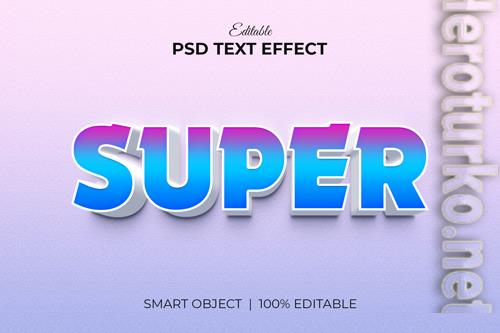 Super editable 3d text effect mockup premium psd