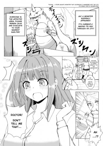 A girl who takes a potion and becomes bigger than a monster Hentai Comics
