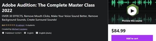 Adobe Audition – The Complete Master Class 2022